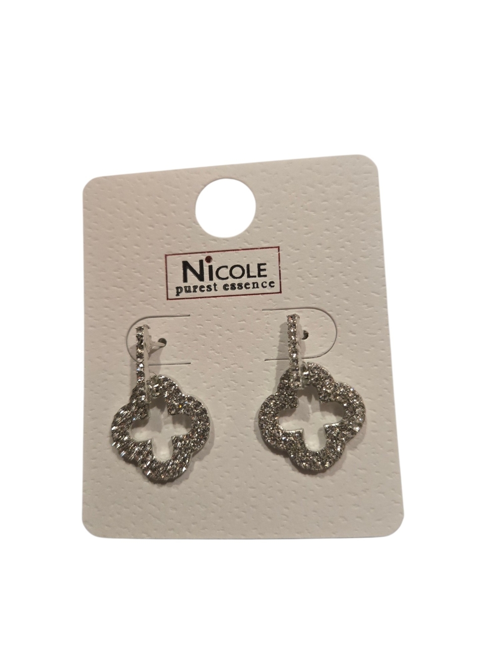 Nicole Clover Drop Earrings (Choice Of Color) - Picture 3 of 9